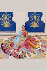 Digital Print Muslin Cotton Lehenga Choli