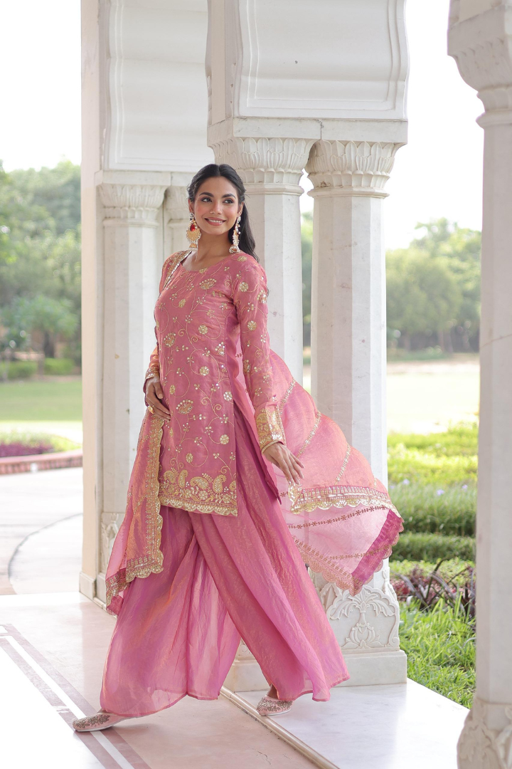 Festive Wear Readymade Top Sharara Dupatta Collection