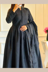 Women's Designer Party Wear Roman Silk Gown