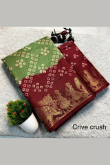 Dola Silk Super Crush Work Saree