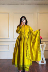 Heavy Embroidered Party Wear Gown for Women