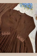 Women's wedding party embroidered gown