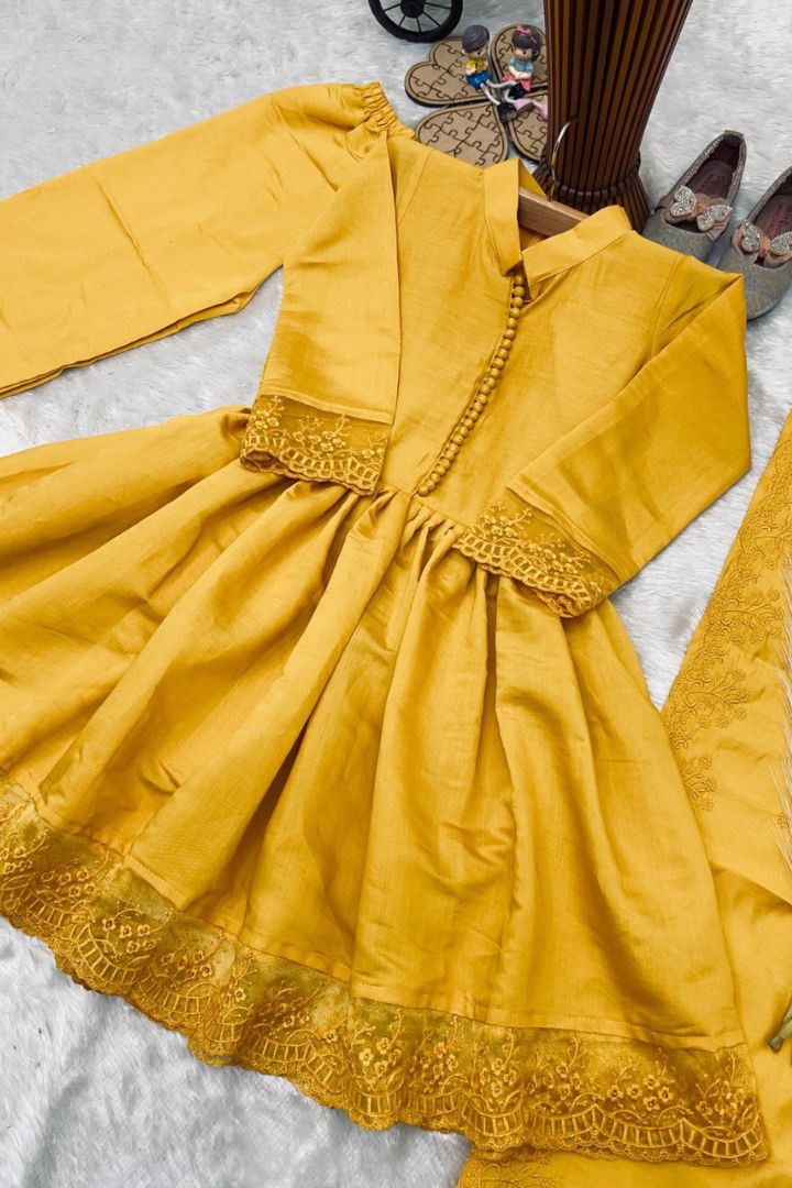 Kids Designer Gown with Dupatta