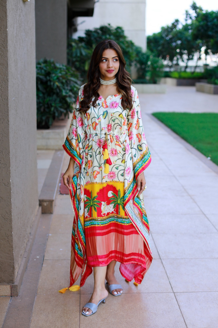 Pure Gaji Silk Oversize Designer Kaftan Collection
