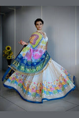 New launch printed Muslin Lehenga Choli