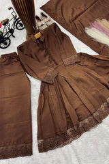 Designer Embroidered Kids Gown