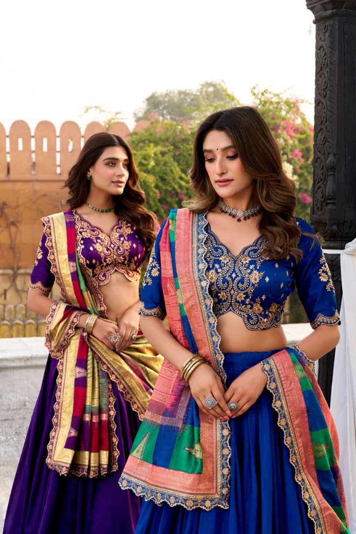 Luxury Vichitra Silk Wedding Wear