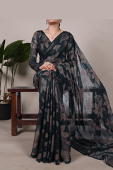Floral Lurex Brasso Saree