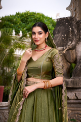 Elegant Pastel Lehenga Choli Sets with Gold Embroidery