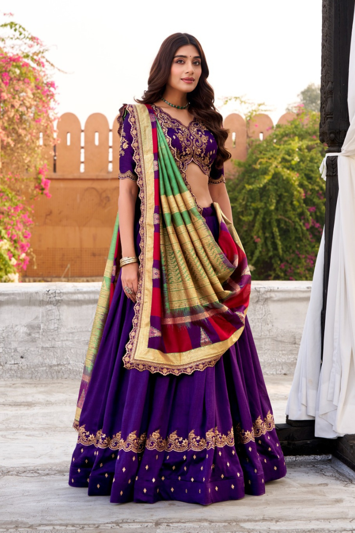 Luxury Vichitra Silk Wedding Wear
