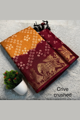 Dola Silk Super Crush Work Saree