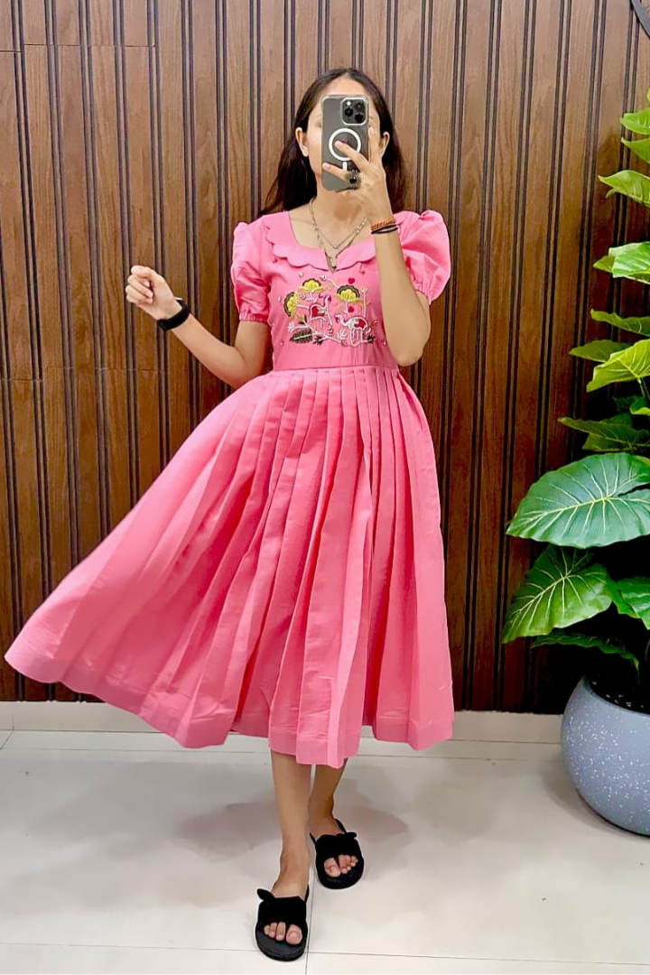 Elegant Hand Embroidered Frock