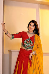 Designer Cotton Lehenga Choli | Gamthi Work