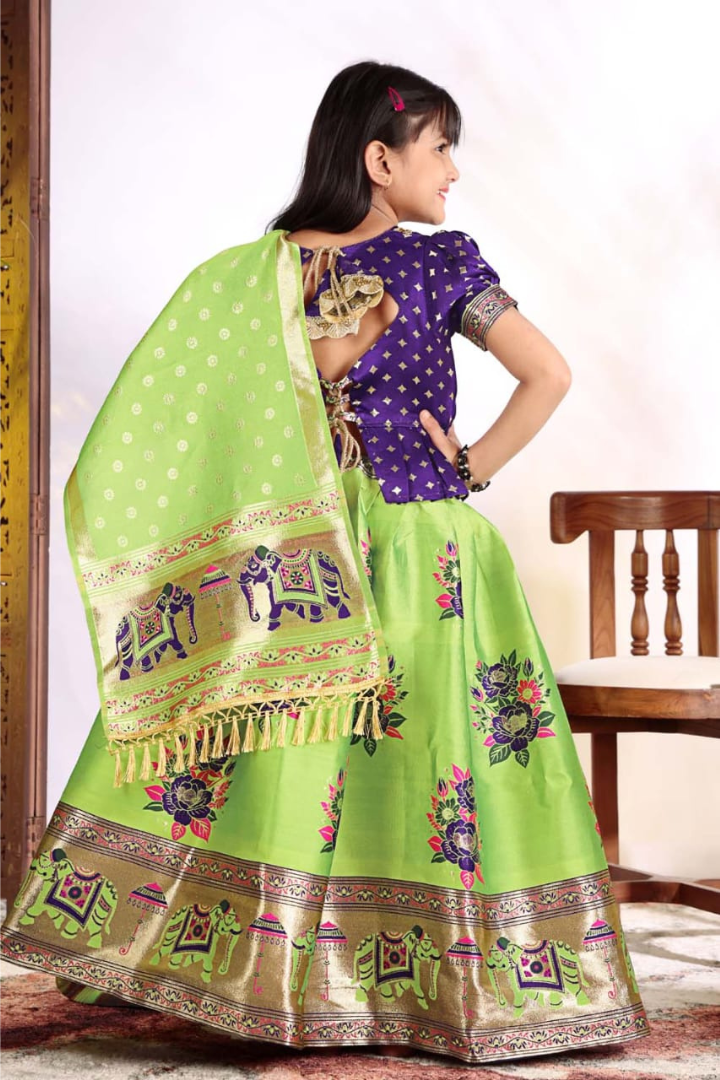 Traditional kids lehenga choli for weddings