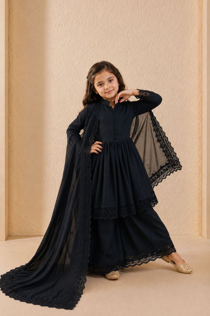 Premium Embroidered Girls Gown
