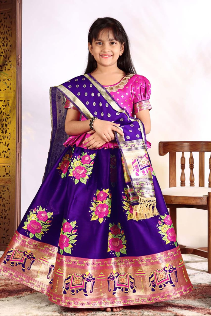 Traditional girls festival outfit