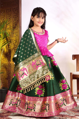 woven-jacquard-kids-lehenga