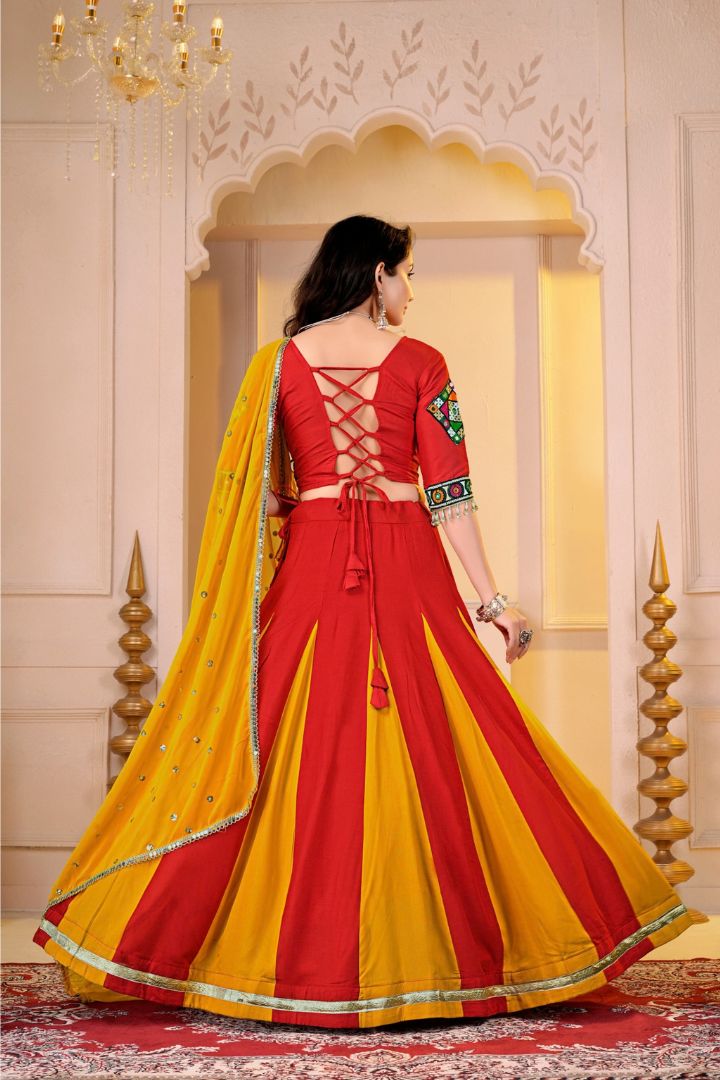 Designer Cotton Lehenga Choli | Gamthi Work