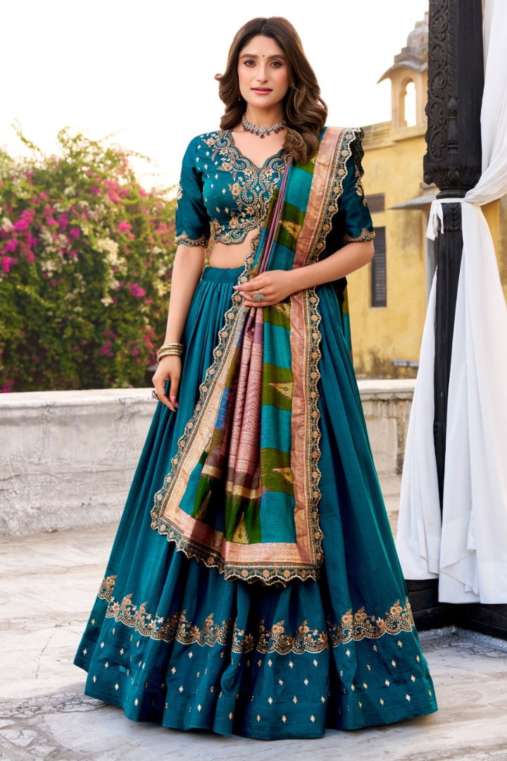Luxury Vichitra Silk Wedding Wear