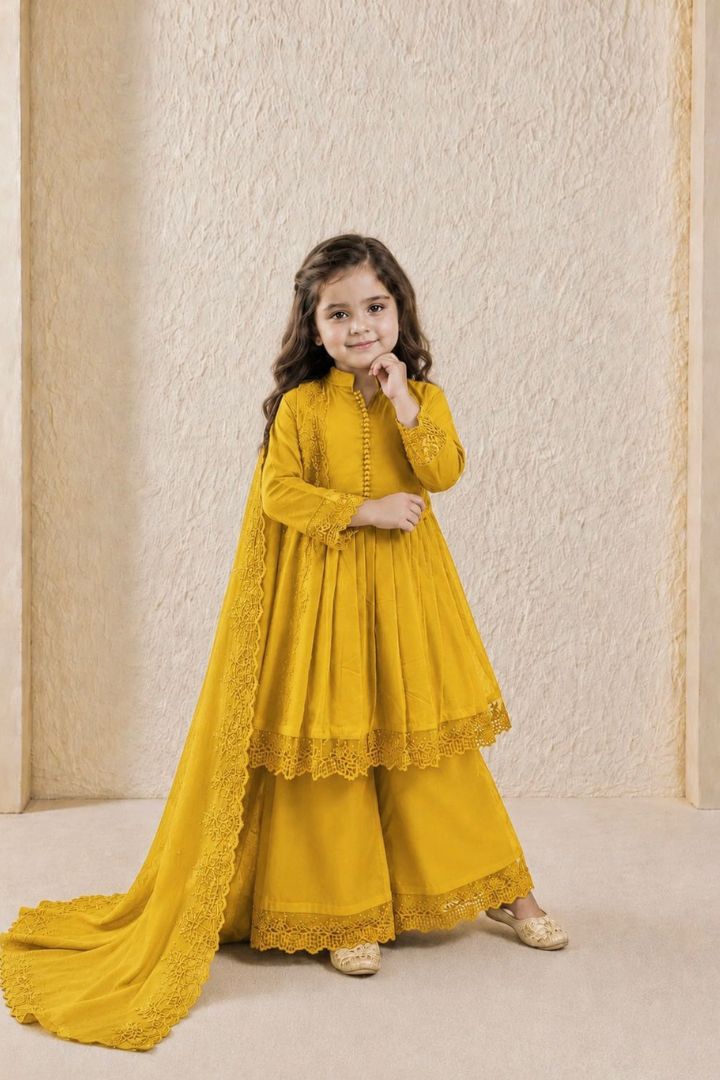 Embroidered Girls Traditional Dress