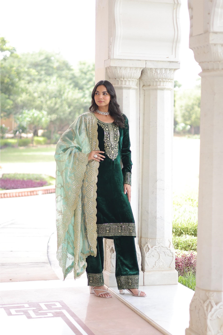 Premium Designer Readymade Top Pant Dupatta Collection 2026