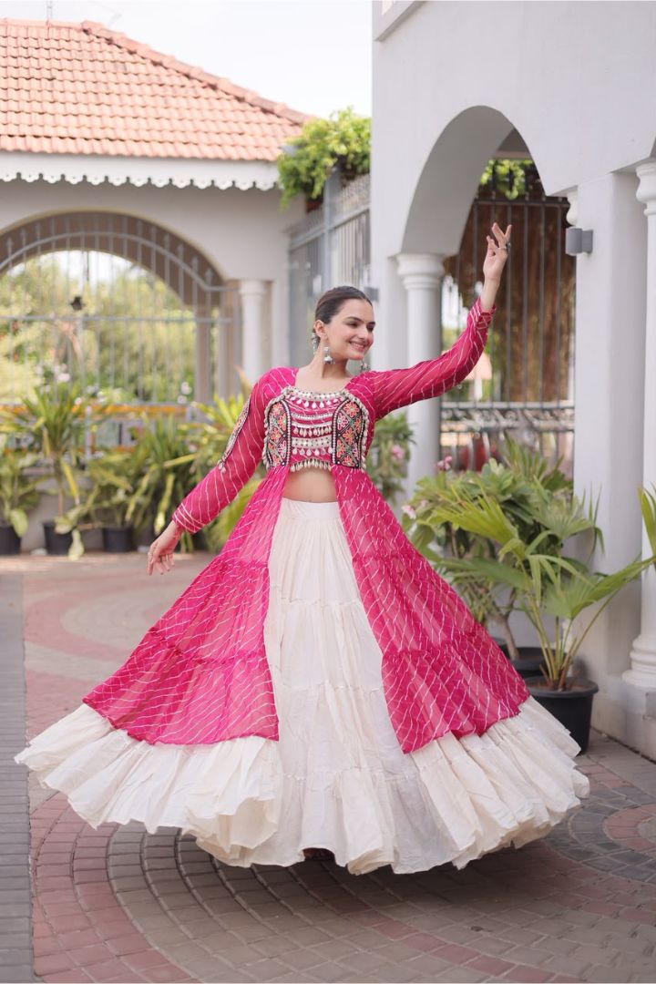 Women’s Navratri festival lehenga kurti