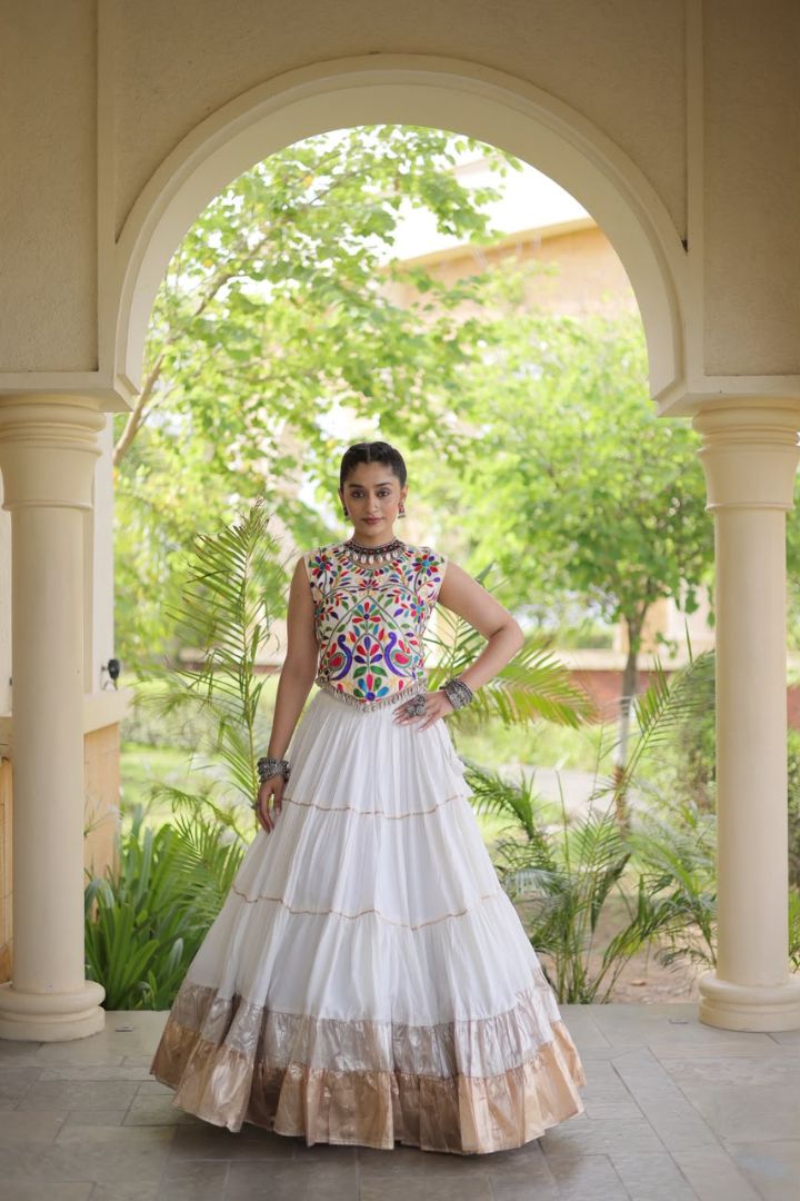 Wine Rayon Navratri lehenga with 12 meter flair