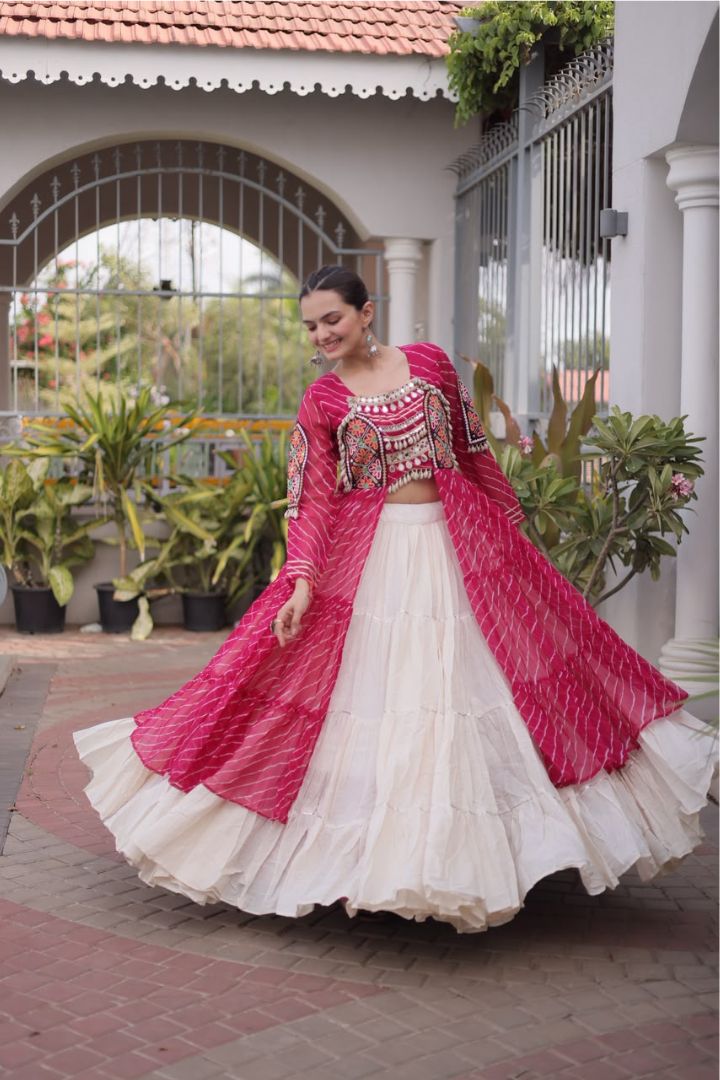 Navratri lehenga with comfortable cotton inner