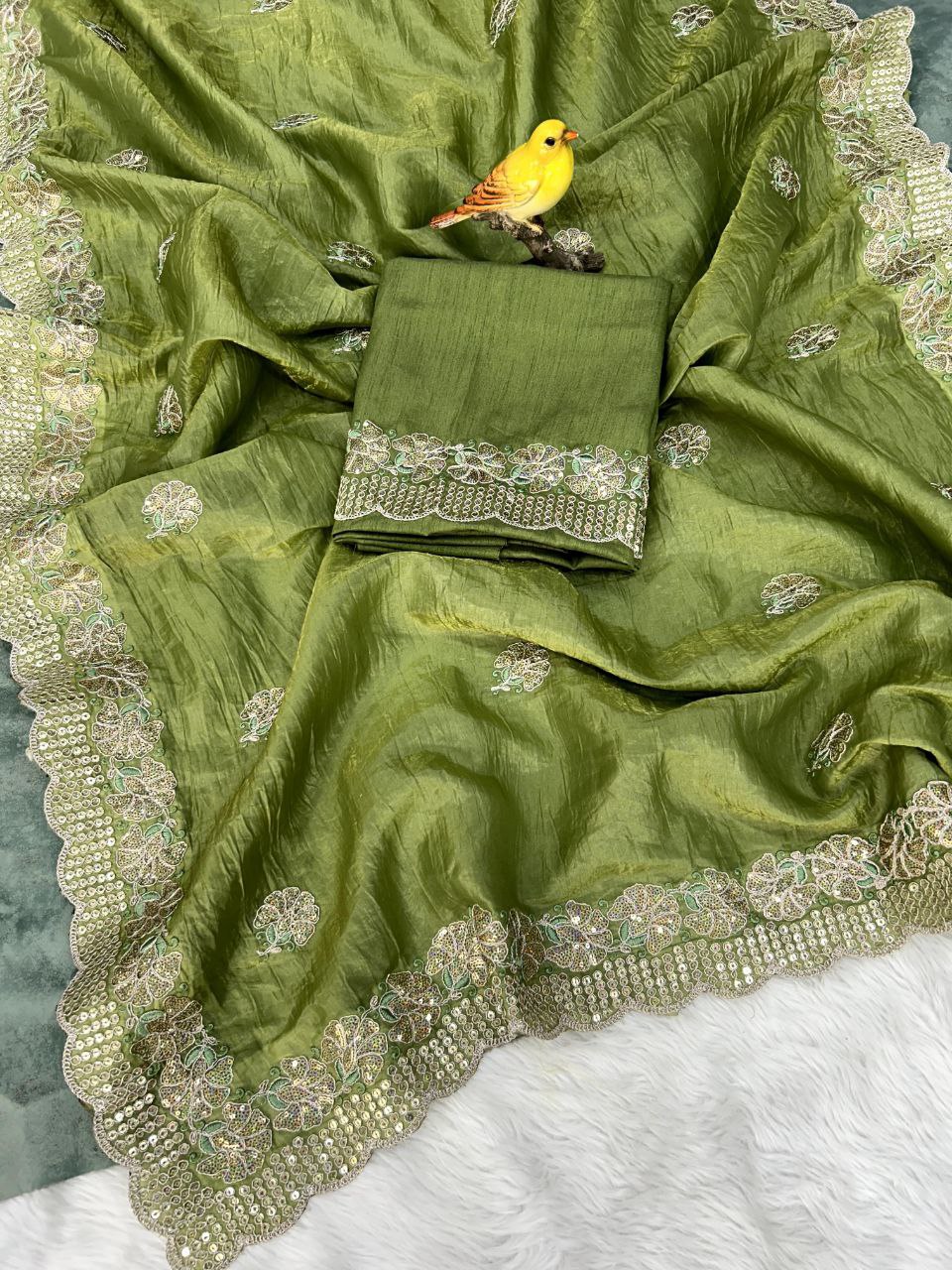 Adorable and Most Beautiful Designer Saree By Reni Creation