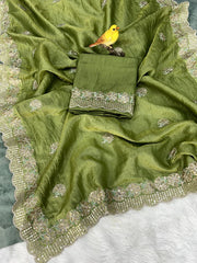 Adorable and Most Beautiful Designer Saree By Reni Creation