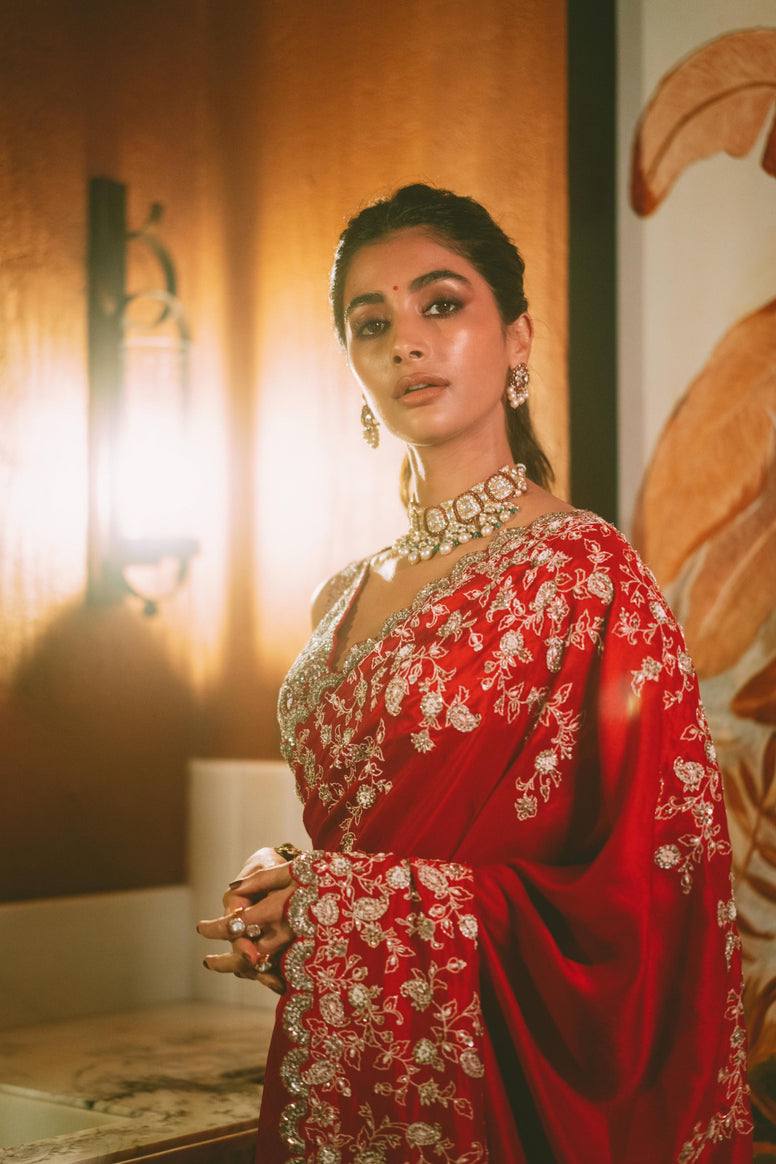 Heavy Rangoli Silk With Beautiful Zari + 3 M.M Sequence Embroidery Work And C-Pallu Cutwork