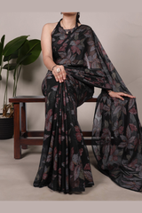 Floral Lurex Brasso Saree
