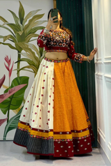Digital Print Muslin Lehenga Choli