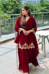 Designer Party Wear Top and Plazzo Set
