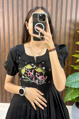 Elegant Hand Embroidered Frock