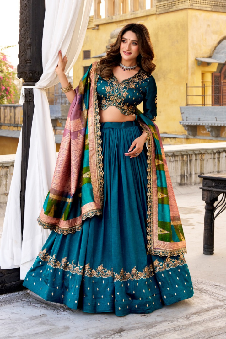Luxury Vichitra Silk Wedding Wear