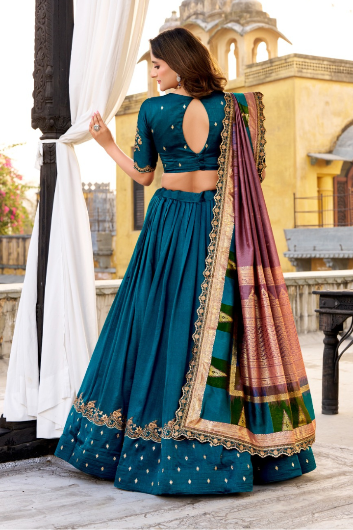 Luxury Vichitra Silk Wedding Wear
